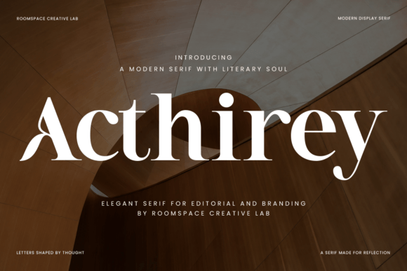 Acthirey Font: Elevate Your Campaign Visuals