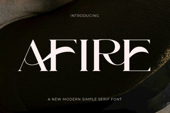 Afire: A Modern Serif Font for Web Design