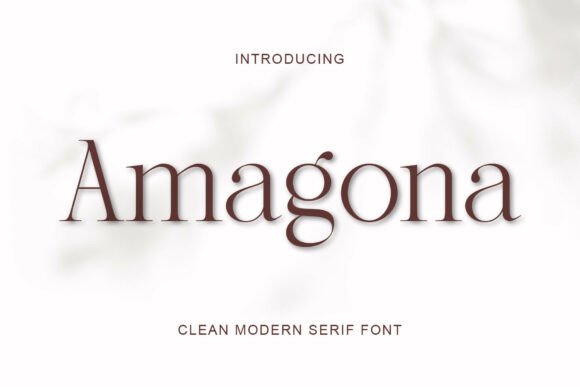 Amagona: A Timeless Serif Font