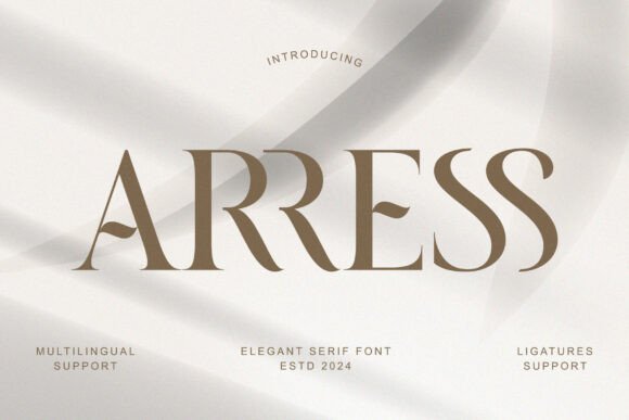 Arress: A Modern Serif Font for Editorial Excellence