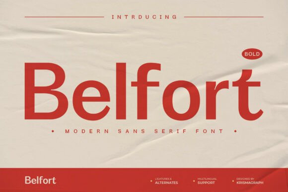 Belfort Bold: A Modern Sans Serif Typeface for Web Design
