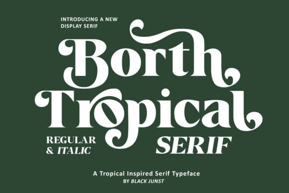 Borth Tropical: A Modern Serif Typeface for Bold Branding