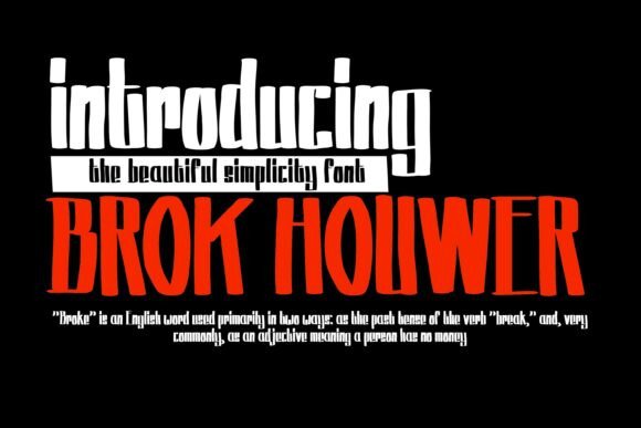 Brok Houwer: A Bold Blackletter Typeface for Modern Brands