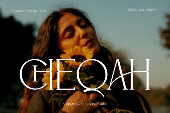 Cheqah: A Modern Serif Typeface for Editorial Design