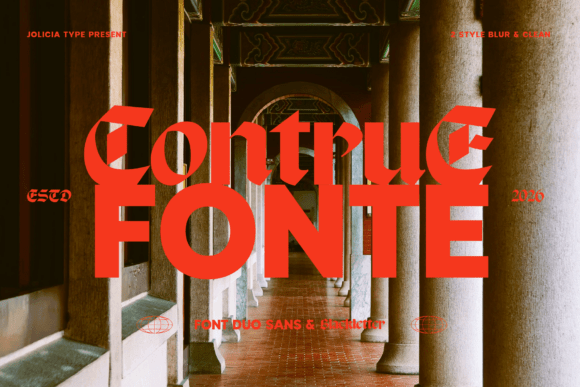 Contrue Duo: A Bold Font for Creative Projects