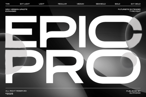 Epic Pro Vol. II: A Modern Sans for Branding