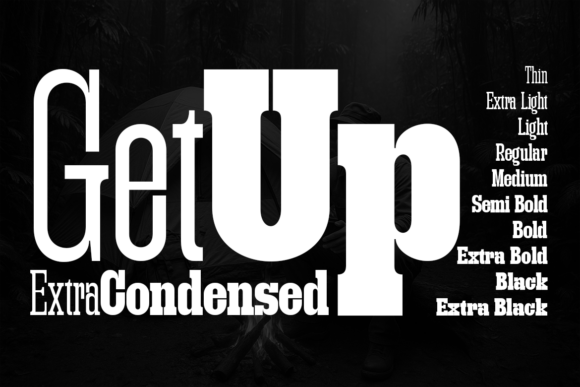 Getup Extra Condensed: A Bold Slab Serif Font for Makers