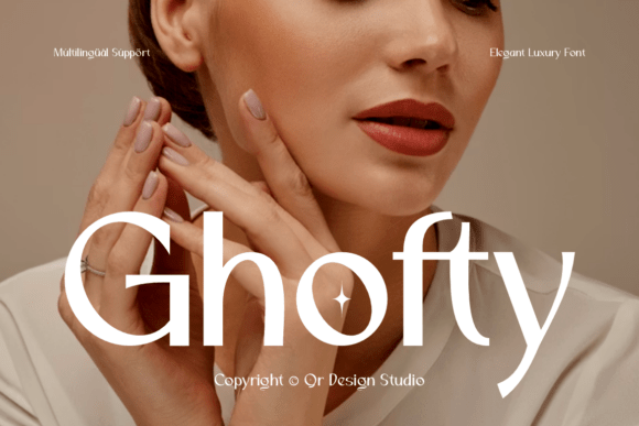 Ghofty: A Luxurious Serif Font for Digital Marketing