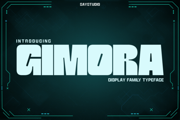 Gimora Typeface: A Futuristic Display Font for Modern Editorial Design
