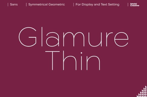 Glamure Thin: A Minimalist Typeface for Makers