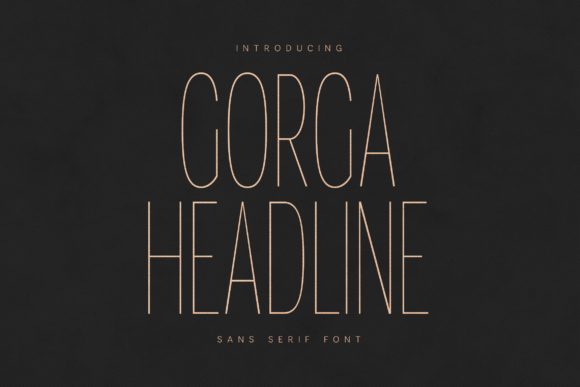 Gorga Headline: A Modern Sans Serif for Impact