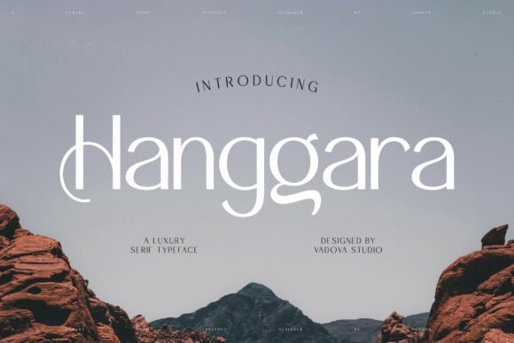 Hanggara: Modern Serif Font for Web Design