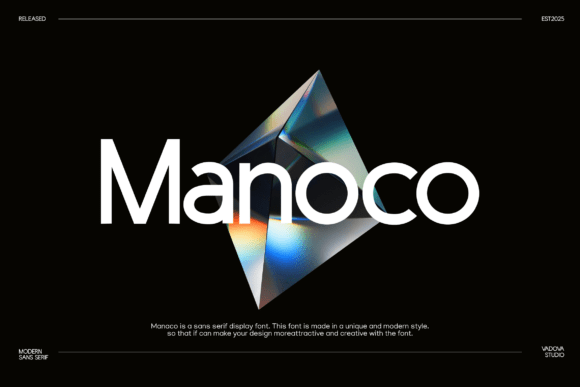 Manoco: A Modern Typeface for Editorial Design