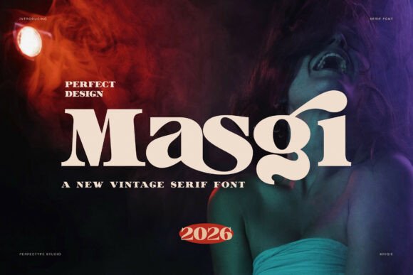 Masgi Font Review: Elevating Campaign Visuals with Elegant Serif Typography