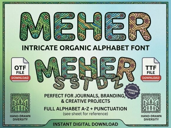 Meher: A Distinctive Display Font for Editorial Impact