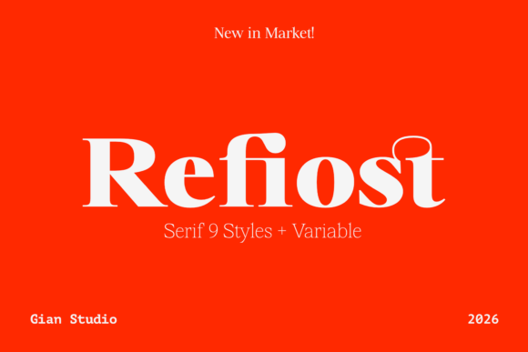 Refiost: A Modern Serif Font for Creative Makers