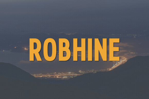 Robhine: The Modern Sans Serif Typeface for Polished Branding