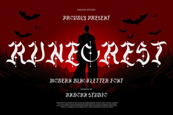 Runecrest: A Bold Blackletter Font