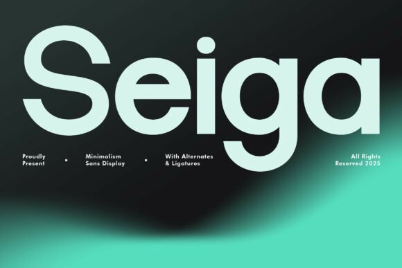 Seiga: A Bold, Clean Font for Business