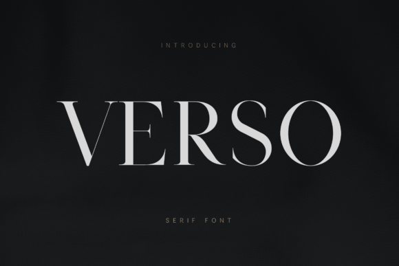 Verso: A Refined Serif for Elegant Design