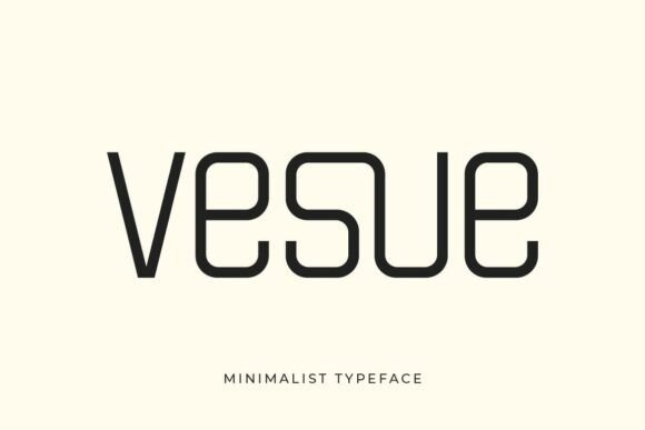 Vesue: A Modern Typeface for Elegant Design