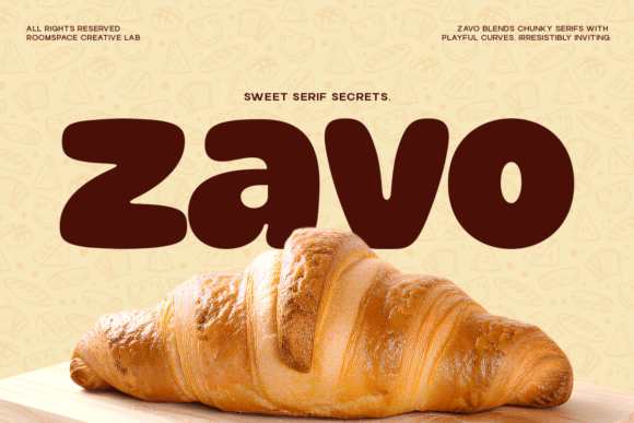 Zavo: The Cheerful Sans Serif Font for Handmade Brands